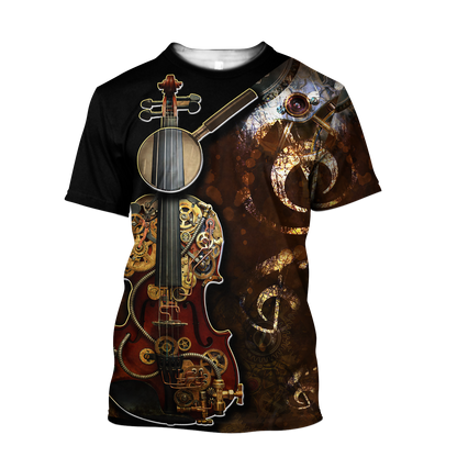 Steampunk Violin Mechanic All Over Printed Hoodie For Men and Women MH11112001CL