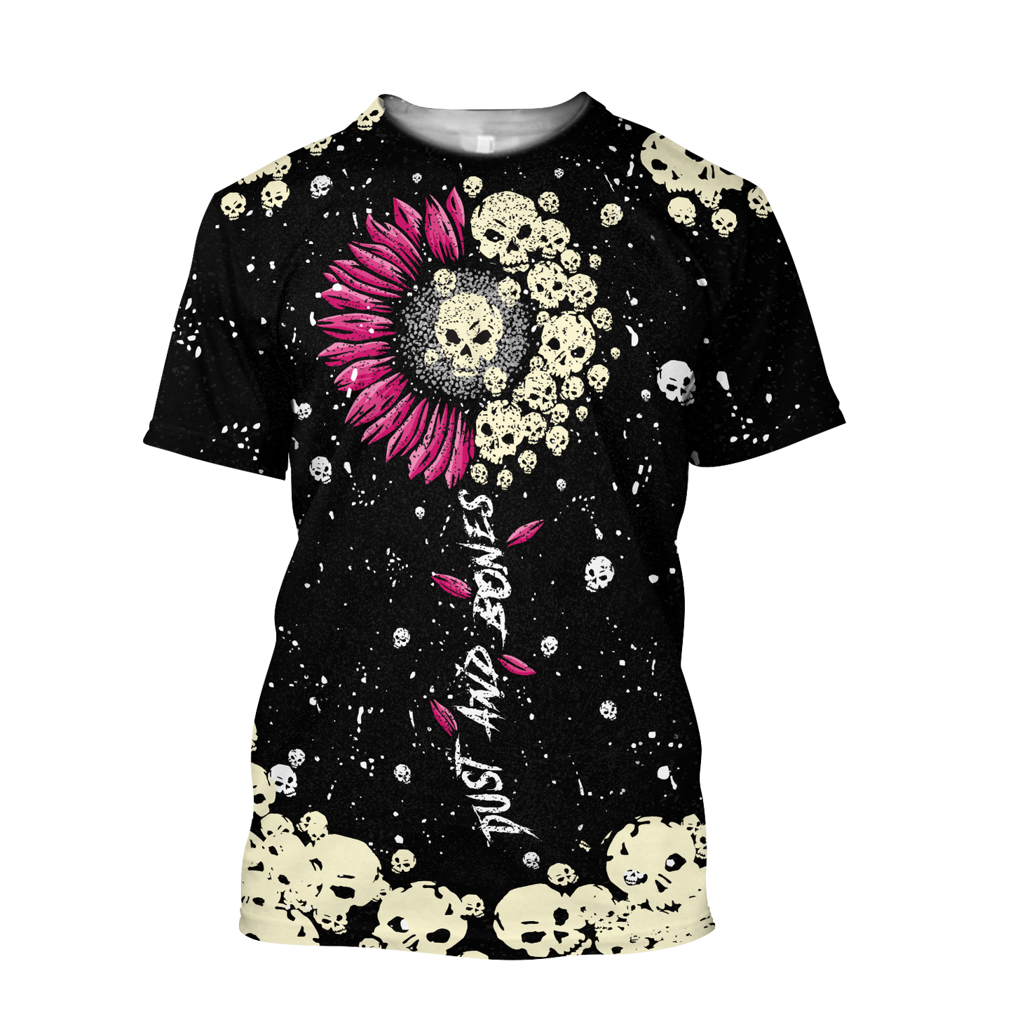 Love Sun Flower And Skull 3D all over for man and women QB05162002-Apparel-PL8386-T- Shirt-S-Vibe Cosy™
