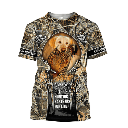 Hunting Labrador 3D Over Printed Unisex Deluxe Hoodie ML