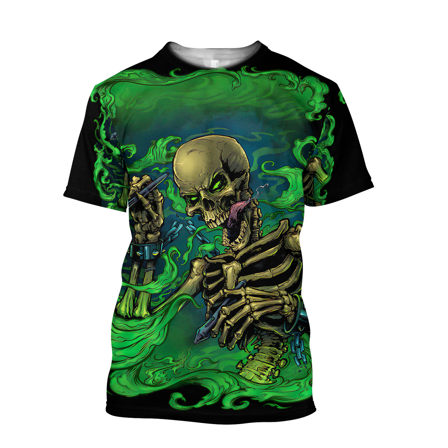 Skull get high 3D all over printed for man and women-Apparel-PL8386-T- Shirt-S-Vibe Cosy™