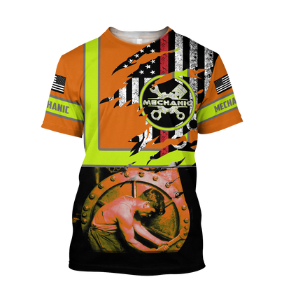 All Over Printed Mechanic Hoodie For Men and Women HHT13102005