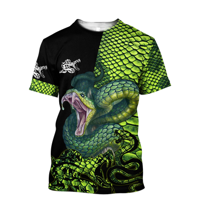 Snake 3D All Over Printed Unisex Shirt