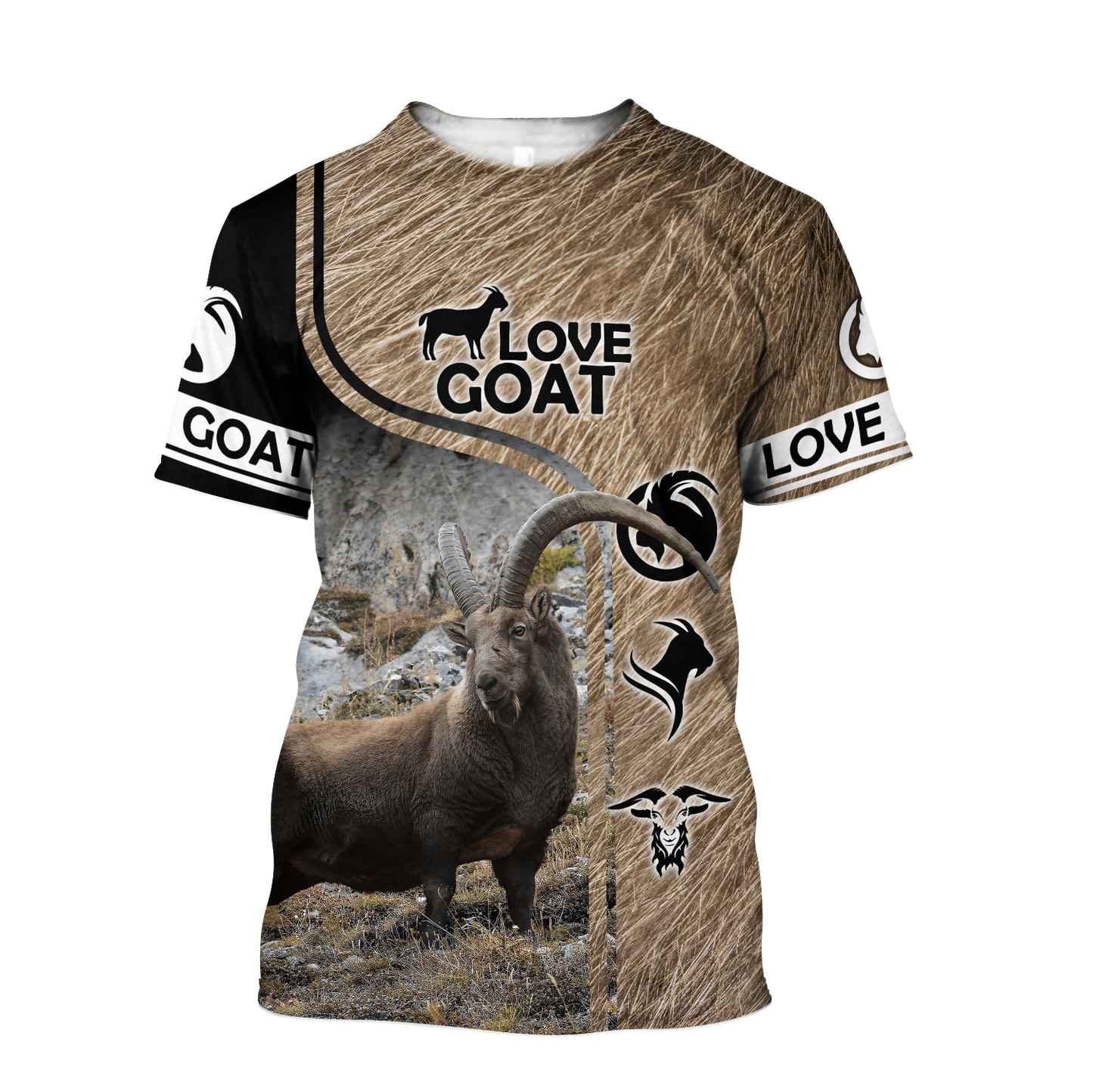 Love Goat 3D All Over Printed Shirts For Men and Women MH3007201-Apparel-TT-T-shirt-S-Vibe Cosy™