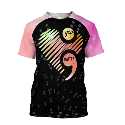 Suicide Prevention Awareness 3D All Over Printed Shirts For Men and Women DQB09112001