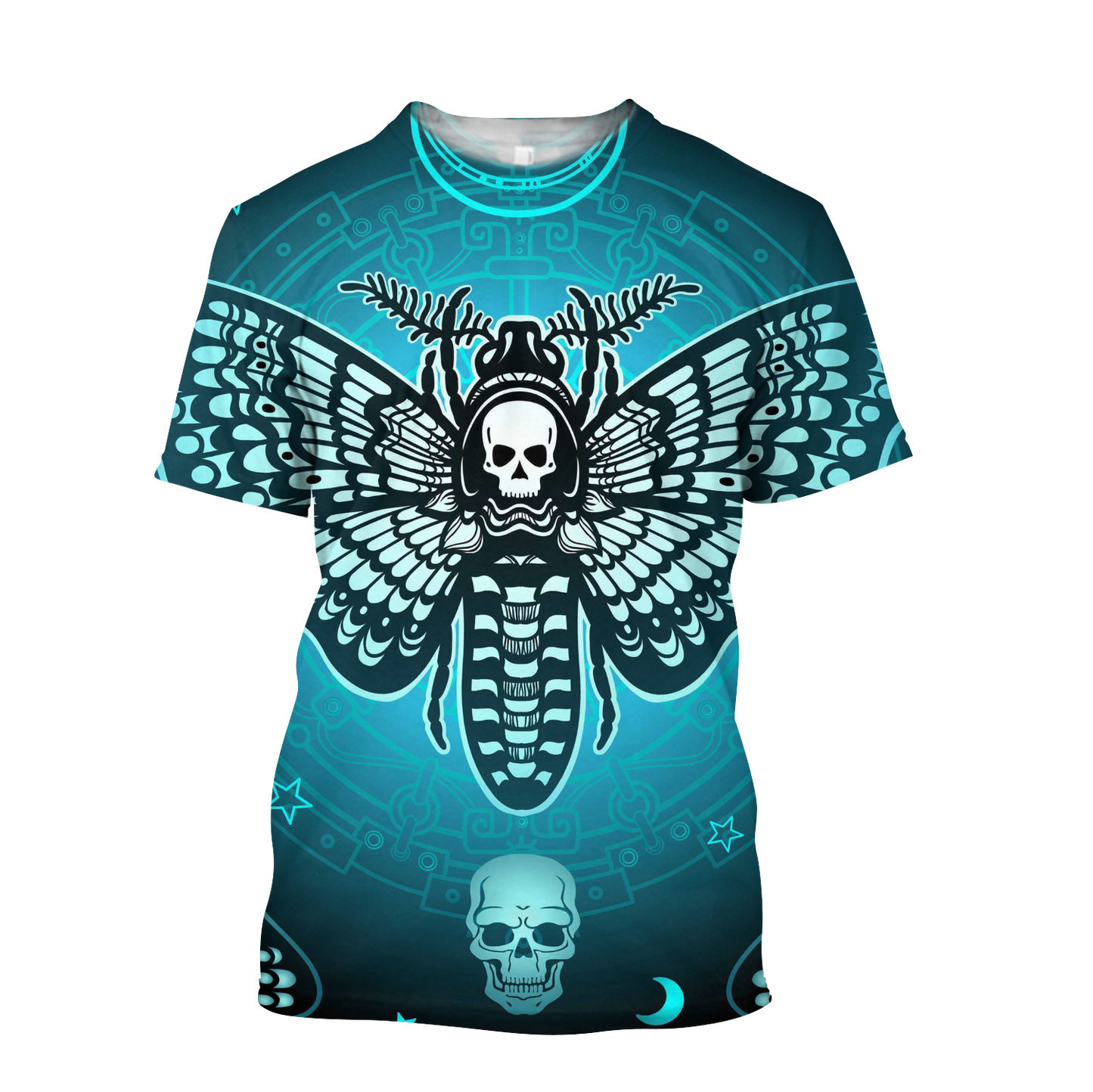 Butterfly Love Skull 3D all over printed for man and women QB05192005-Apparel-PL8386-T- Shirt-S-Vibe Cosy™