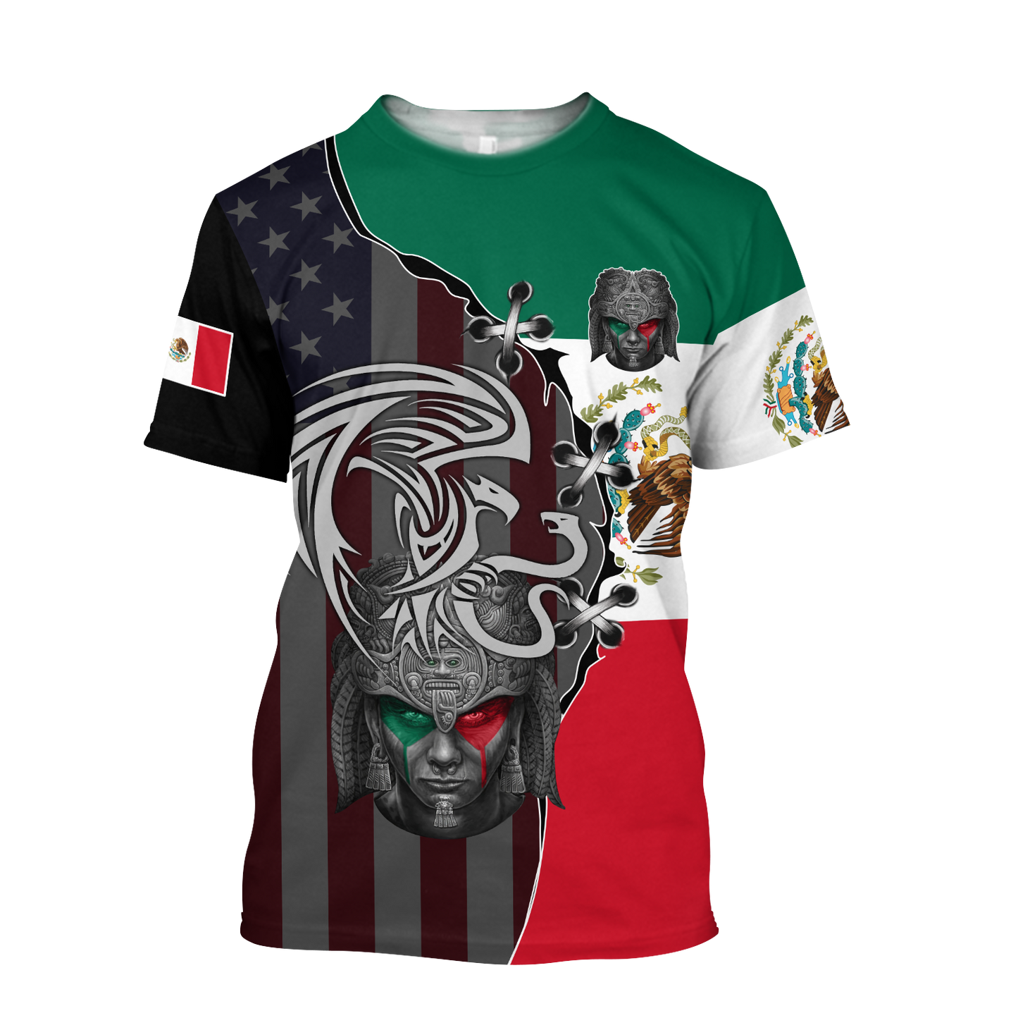 Mexican Aztec & Coat Of Arms 3D All Over Printed Hoodie Shirt Limited by SUN QB06232007