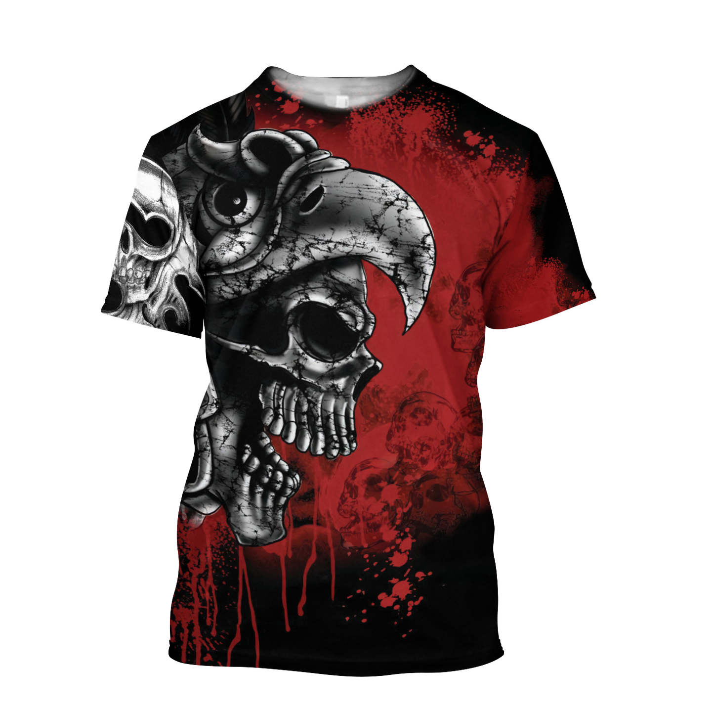 Love Skull 3D all over printed for man and women-Apparel-PL8386-T- Shirt-S-Vibe Cosy™