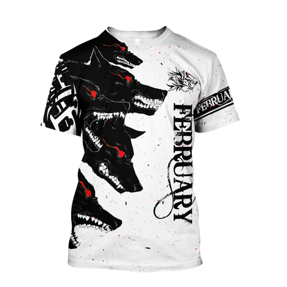 The Dark Wolf February 3D All Over Printed Unisex Deluxe Hoodie ML