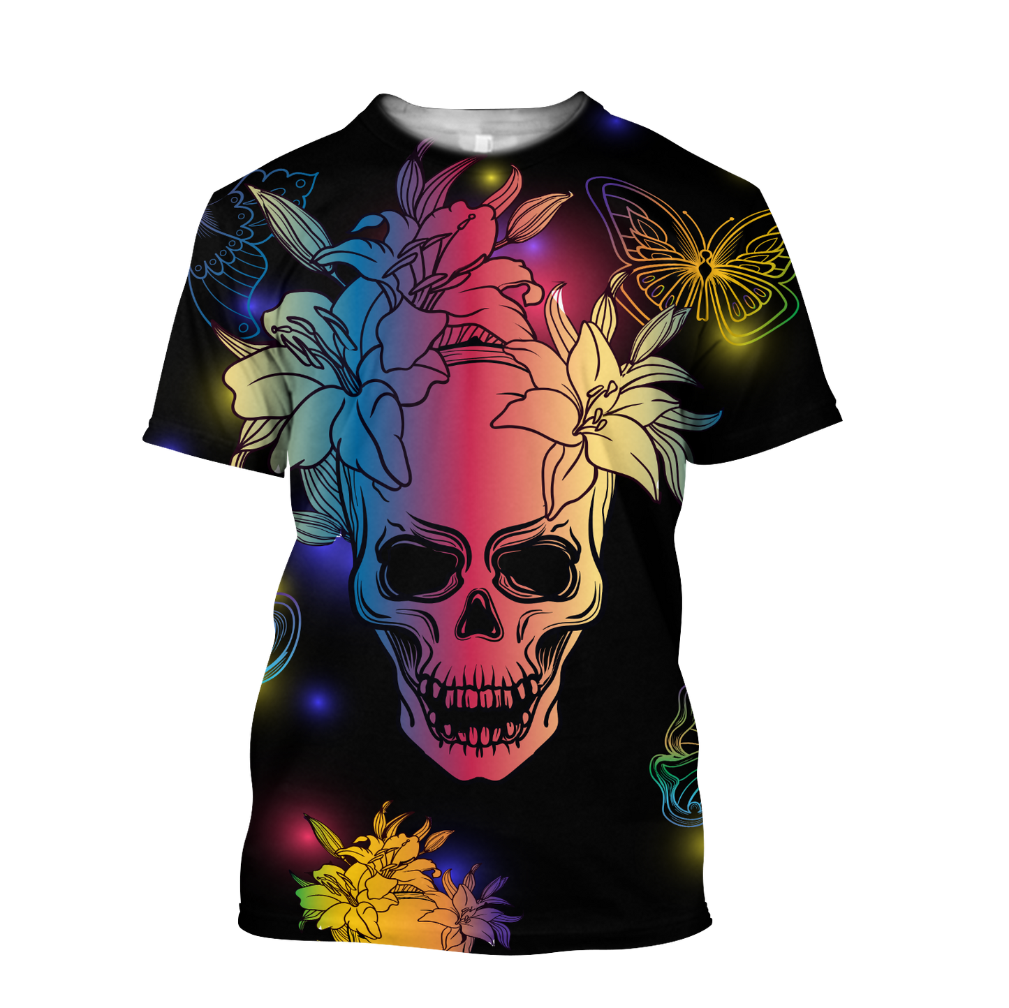 Love Skull 3D all over printed for man and women-Apparel-PL8386-T- Shirt-S-Vibe Cosy™