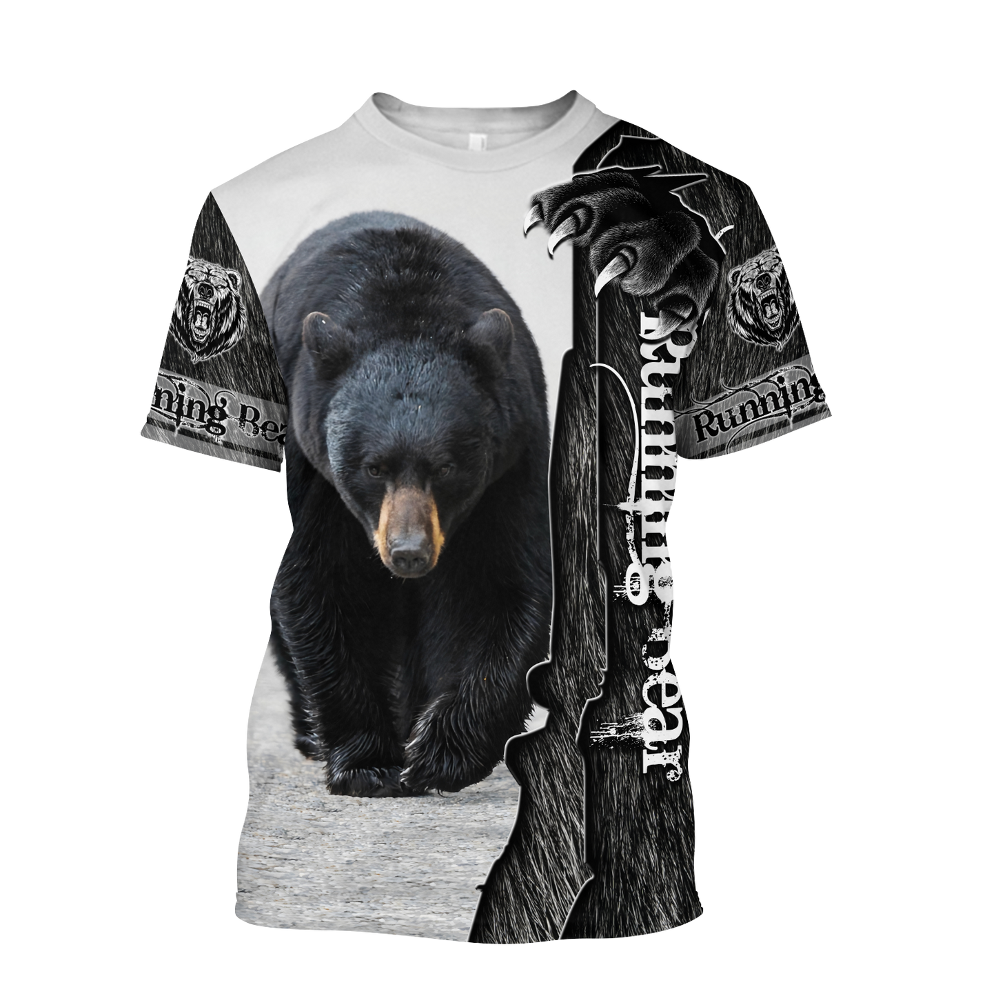 All Over Printed Bear Hoodie MEI09282001-MEI