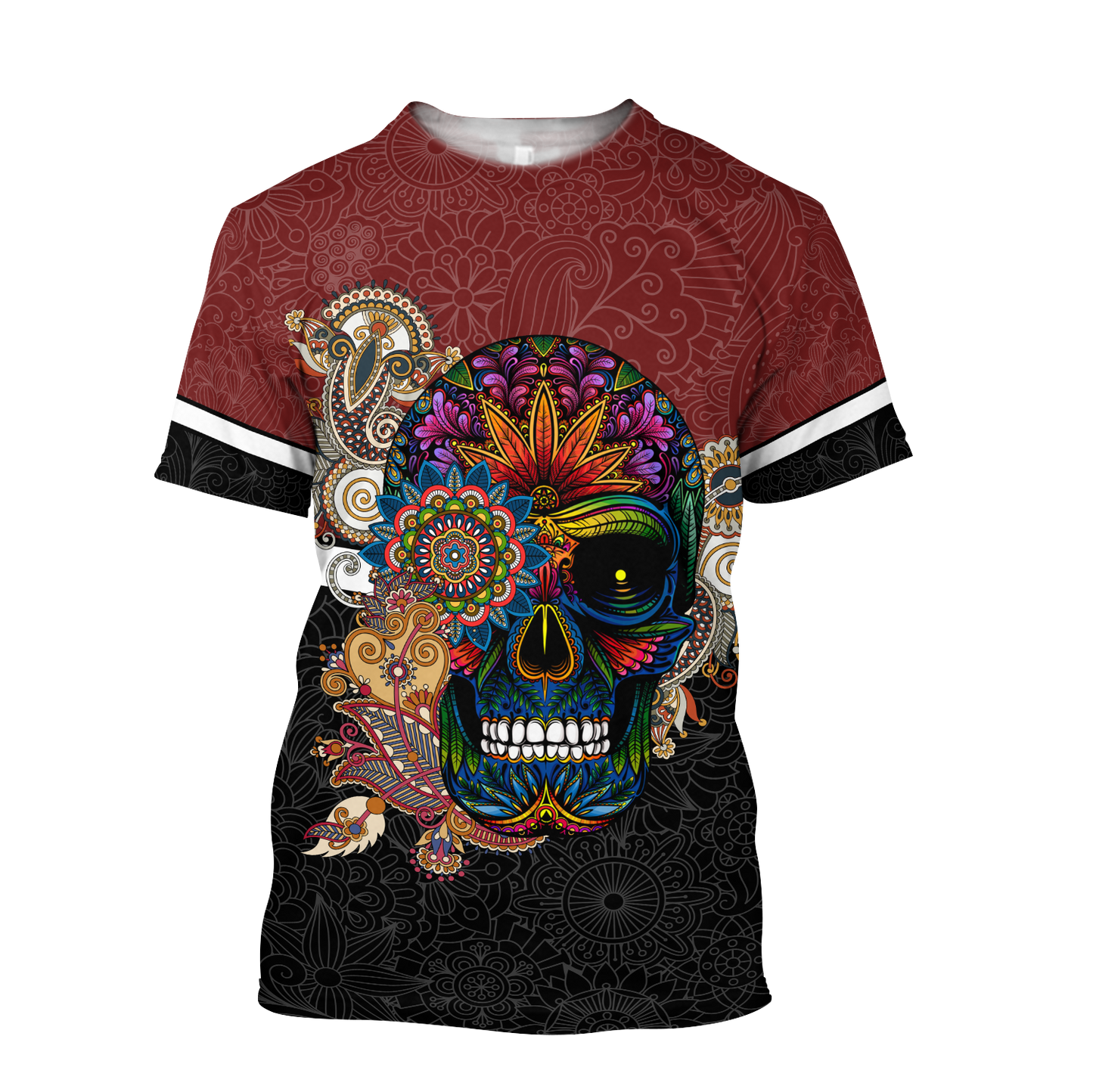 Love Sugar Skull 3D all over printed for man and women QB05122003-Apparel-PL8386-T- Shirt-S-Vibe Cosy™