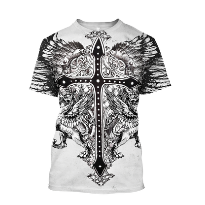 Cross Tattoo Hoodie 3D All Over Printed Shirts HHT15092001-LAM