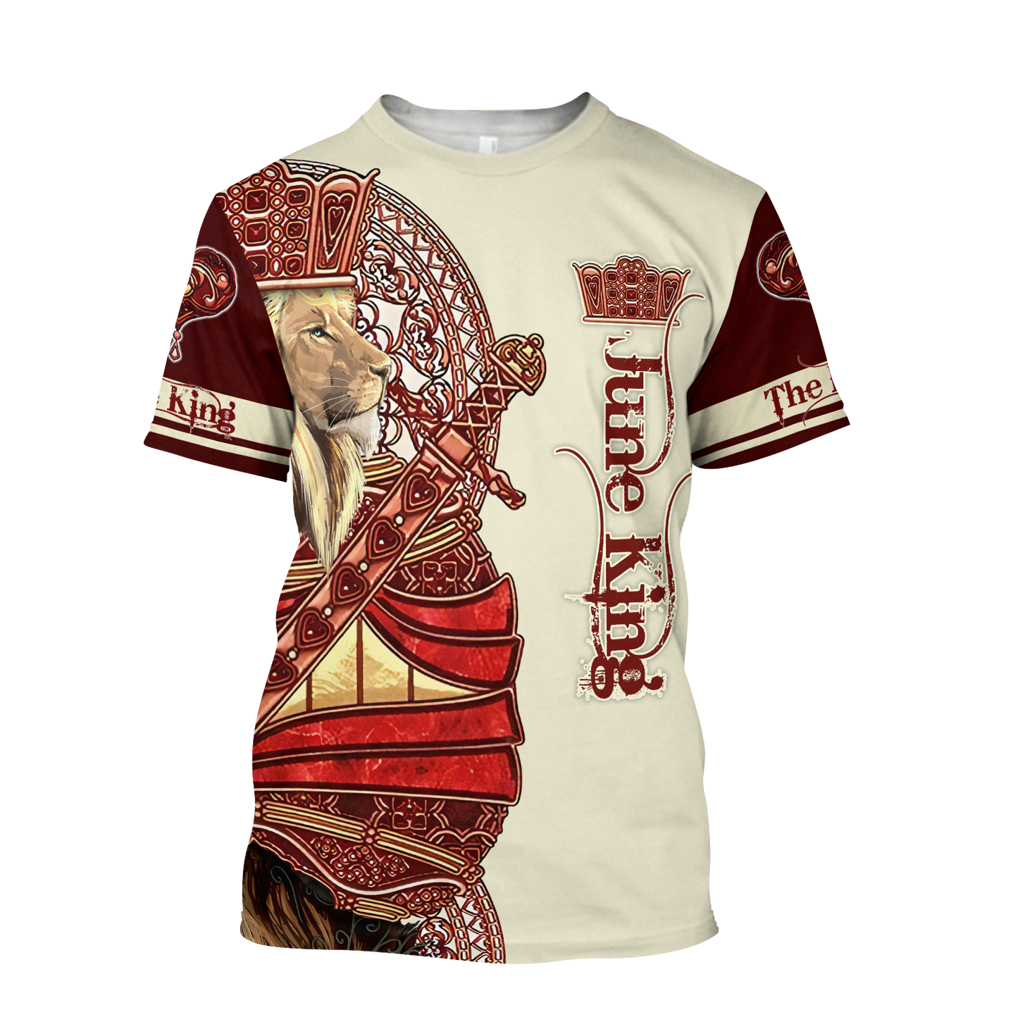 June King Lion 3D All Over Printed Unisex Shirts
