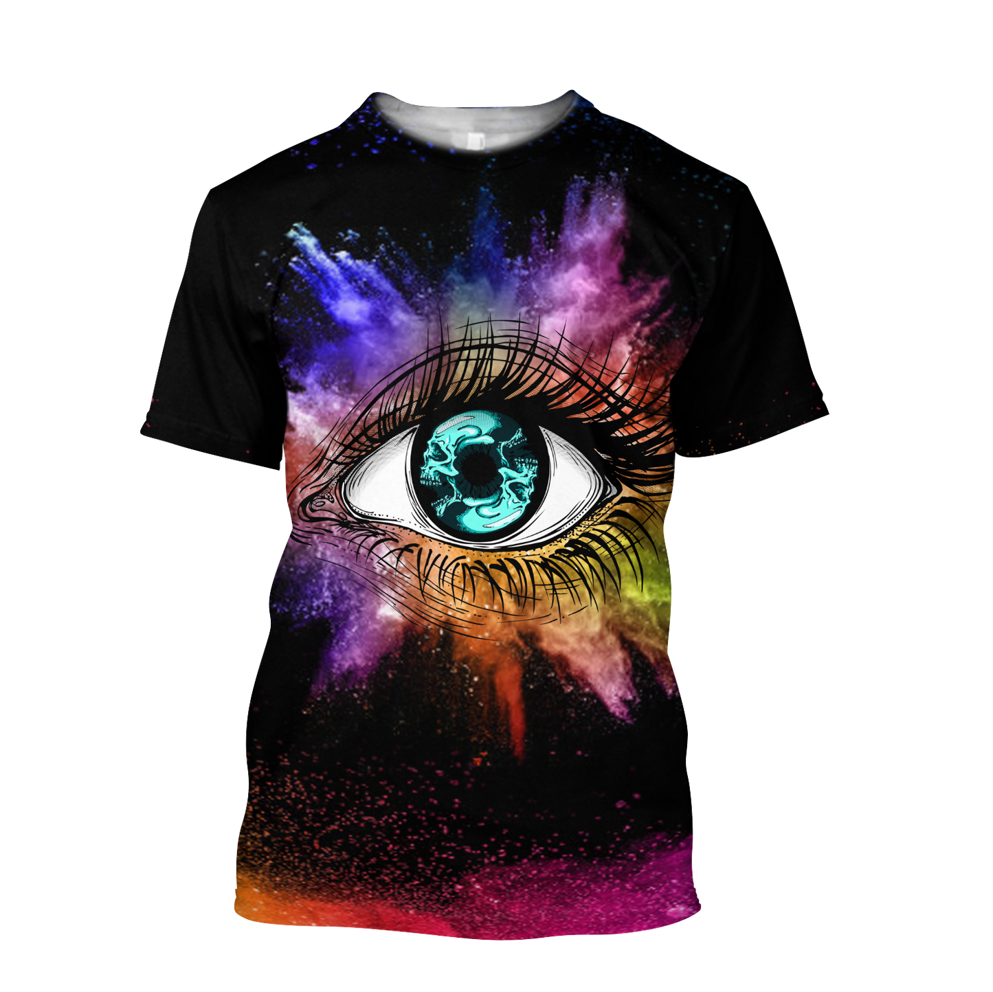 Sexy Eyes Love Skull 3D all over printed for man and women QB05122004-Apparel-PL8386-T- Shirt-S-Vibe Cosy™