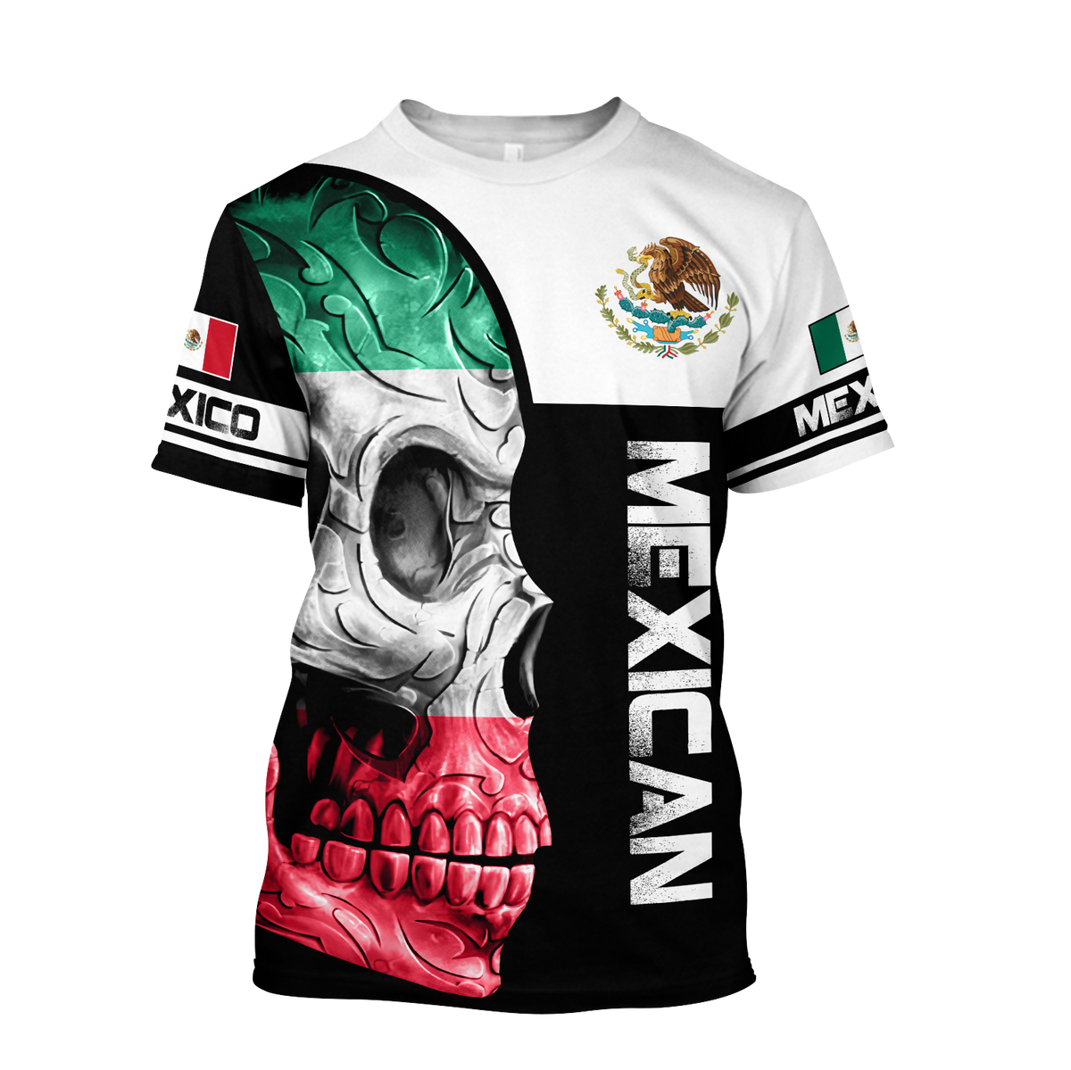 Mexican Skull 3D All Over Printed Shirts For Men and Women DQB10102001