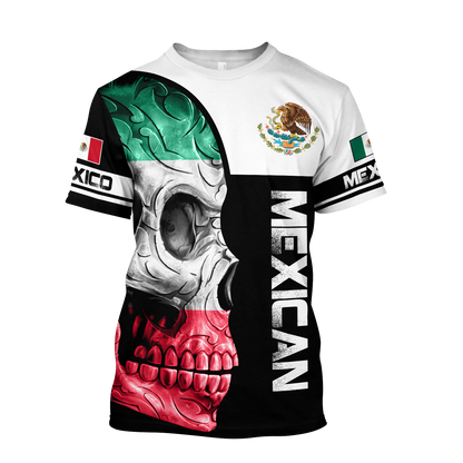 Mexican Skull 3D All Over Printed Shirts For Men and Women DQB10102001