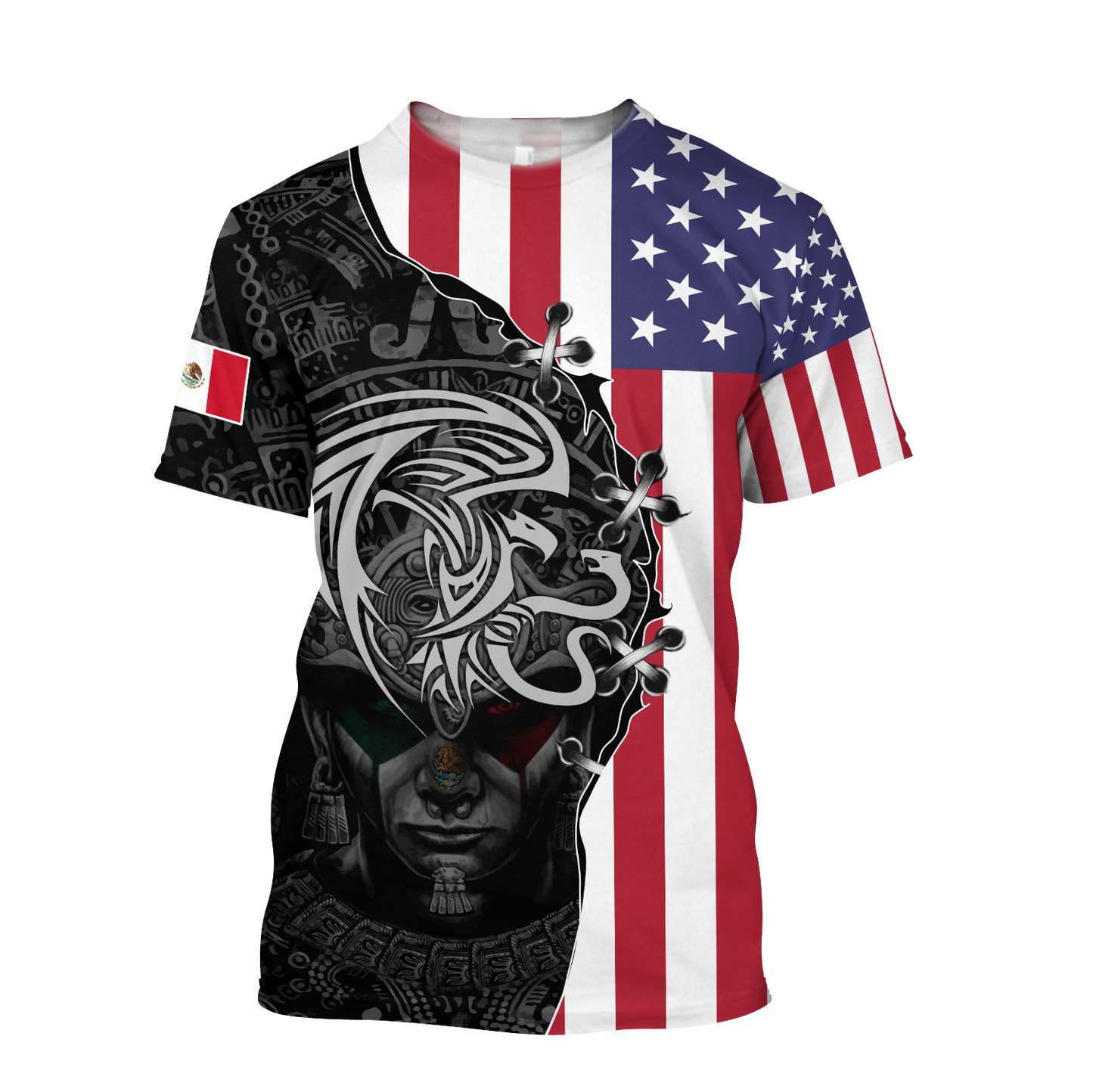 Mexico- US 3D All Over Printed Shirts For Men and Women-Apparel-TA-Hoodie-S-Vibe Cosy™