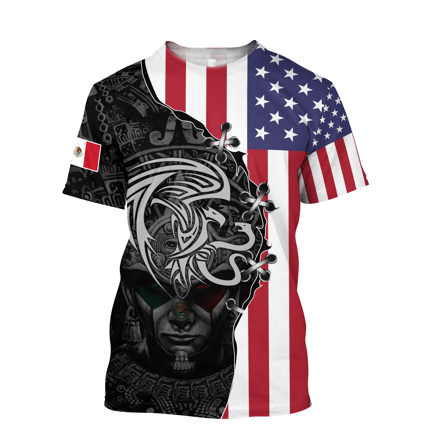 Mexico- US 3D All Over Printed Shirts For Men and Women-Apparel-TA-Hoodie-S-Vibe Cosy™