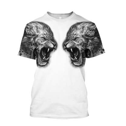 Lion Tattoo 3D All Over Printed Shirts For Men and Women DQB08042001
