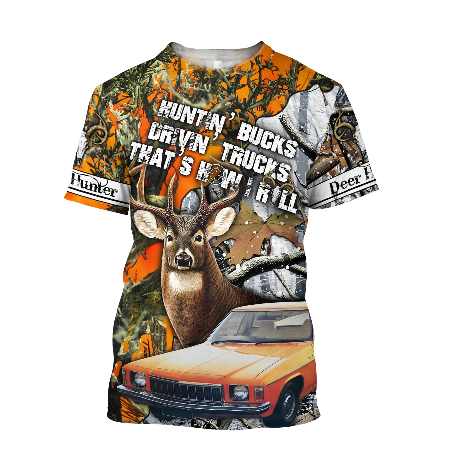 Hunting Bucks and Driving Trucks 3D All Over Print Hoodie DQB09242001