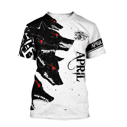 The Dark Wolf April 3D All Over Printed Unisex Deluxe Hoodie ML
