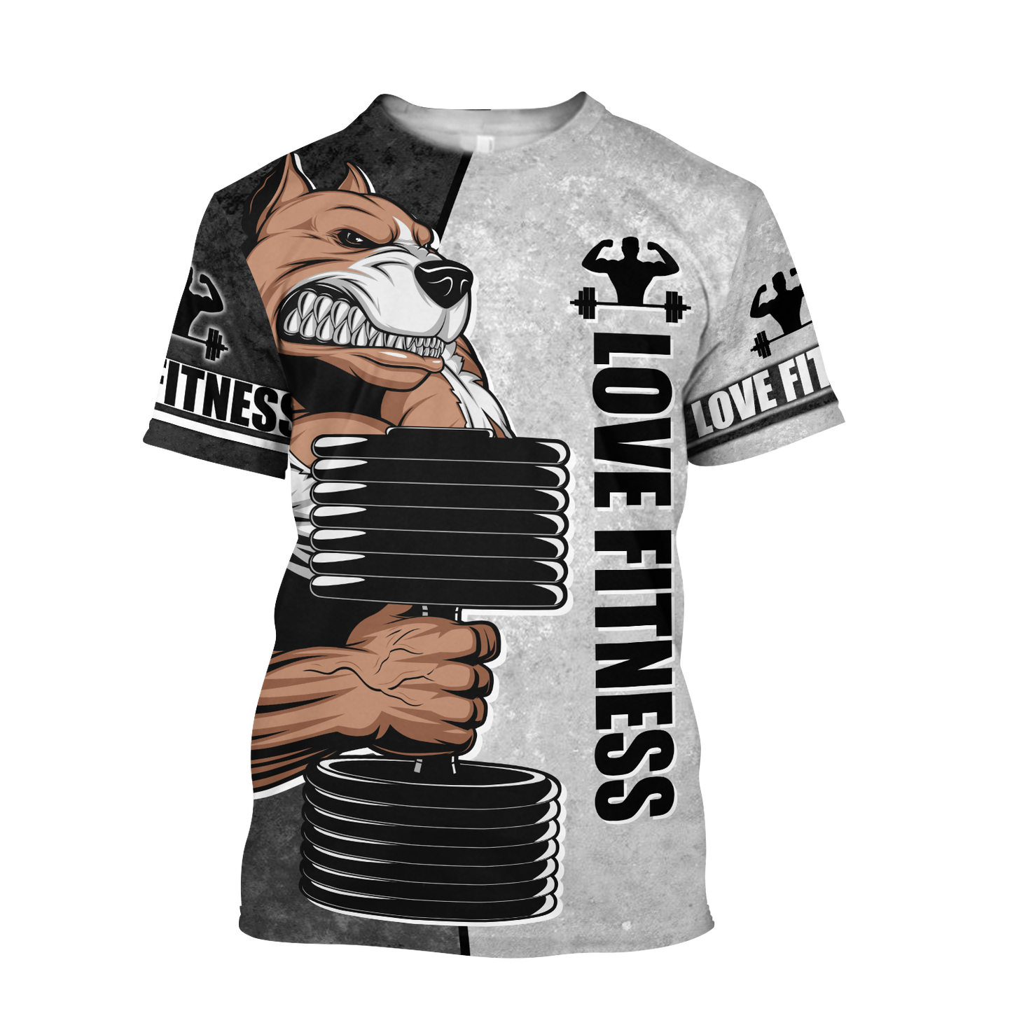 Love fitness 3d all over printed for man and women QB05282007-Apparel-PL8386-T-shirt-S-Vibe Cosy™