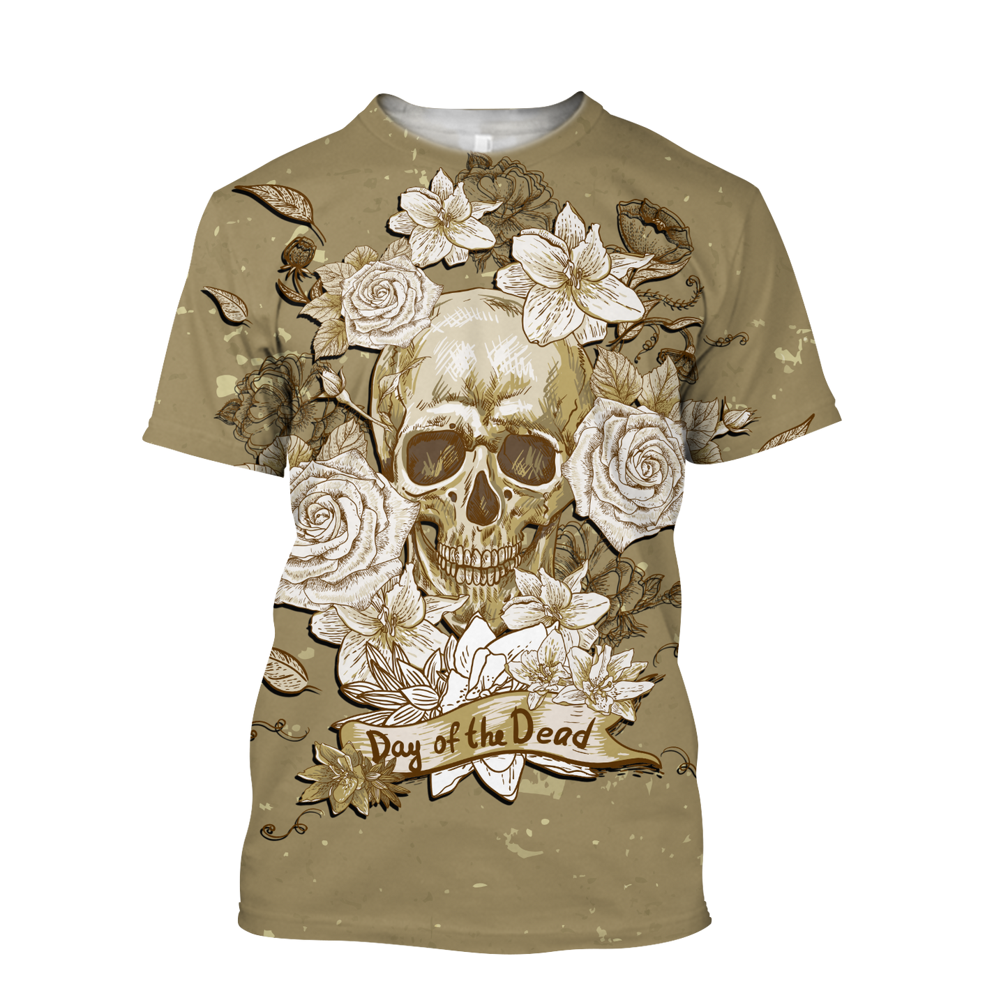 Skull day of the dead 3D all over printed for man and women QB05272003-Apparel-PL8386-T- Shirt-S-Vibe Cosy™