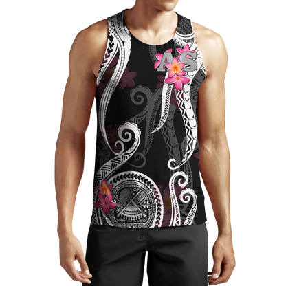 American Samoa Polynesian Hoodie - Black Plumeria 3d all over printed shirt and short for man and women JJ120204 PL-Apparel-PL8386-Tank top-S-Vibe Cosy™