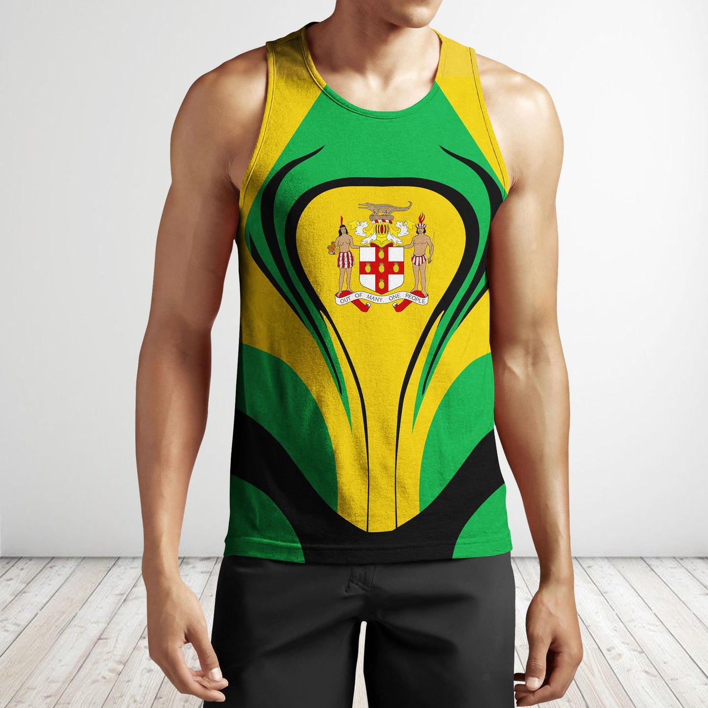 Jamaica Flag Hoodie Cannon Style - Bn10-Apparel-Phaethon-Tank Top-S-Vibe Cosy™