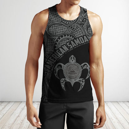 American Samoa Polynesian Hoodie - Gray H10-Apparel-Phaethon-Tank Top-S-Vibe Cosy™