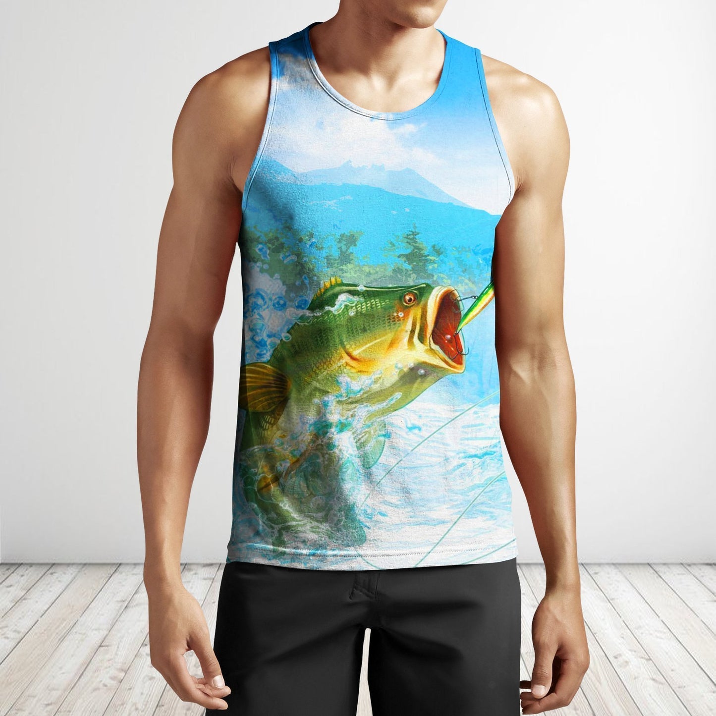 3D All Over Printing Bait Fishing Hoodie-Apparel-Phaethon-Tank Top-S-Vibe Cosy™