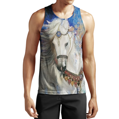 Love Horses 3D All Over Printed Shirts For Men And Women JJ110402-Apparel-MP-Tank Top-S-Vibe Cosy™