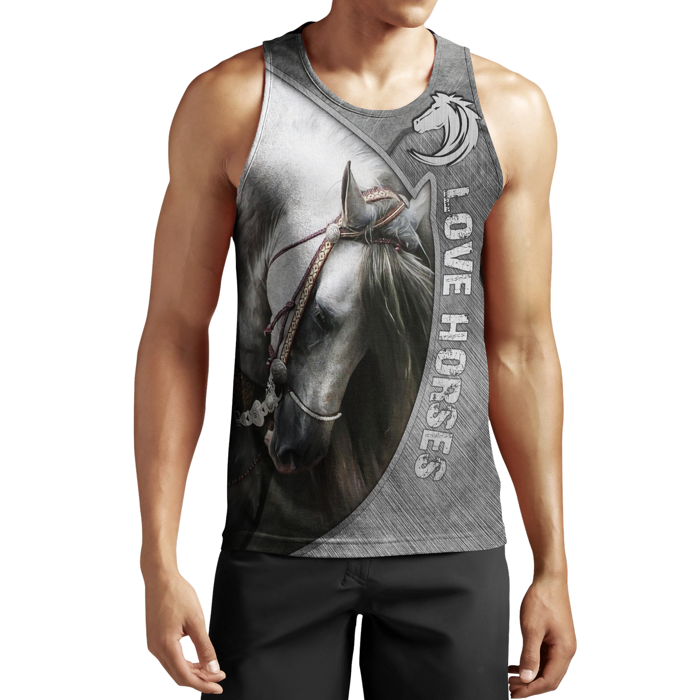 Love Beautiful Horse 3D All Over Printed Shirts MP12052001-Apparel-MP-Tank Top-S-Vibe Cosy™