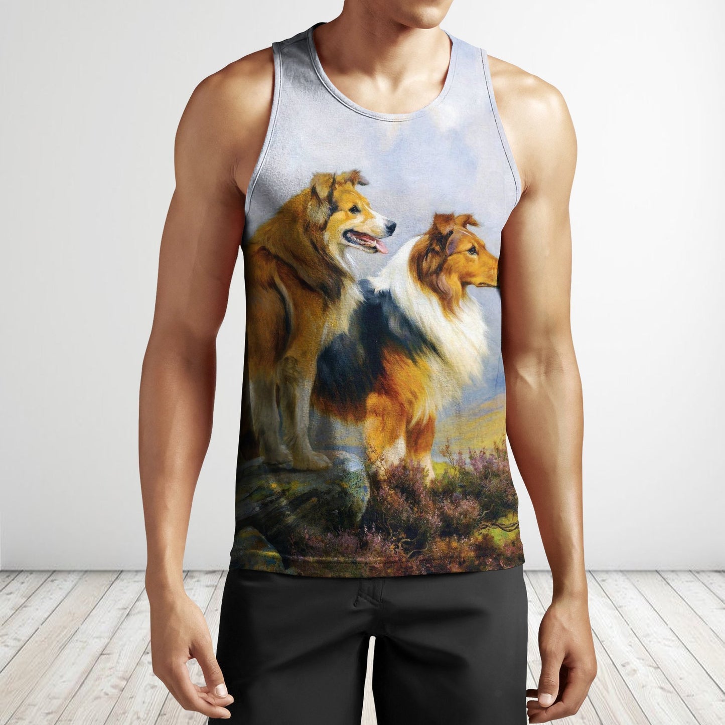 3D All Over Print Dog Art Shirts-Apparel-Phaethon-Tank Top-S-Vibe Cosy™