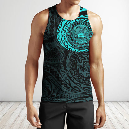 American Samoa In My Heart Polynesian Hoodie Blue PL-Apparel-PL8386-Tank Top-S-Vibe Cosy™
