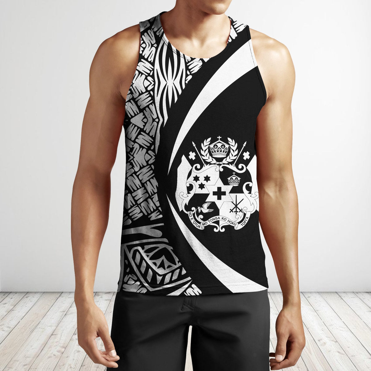 Tonga Polynesian Hoodie - Circle Style 01 J1-Apparel-Phaethon-Tank Top-S-Vibe Cosy™