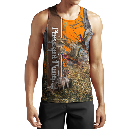 Pheasant Hunting 3D All Over Printed Shirts For Men And Women JJ100103-Apparel-MP-Tank Top-S-Vibe Cosy™