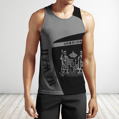 Hawaii King Coat Of Arms Polynesian Sport Hoodie - Premium Style J1-Apparel-Phaethon-Tank Top-S-Vibe Cosy™