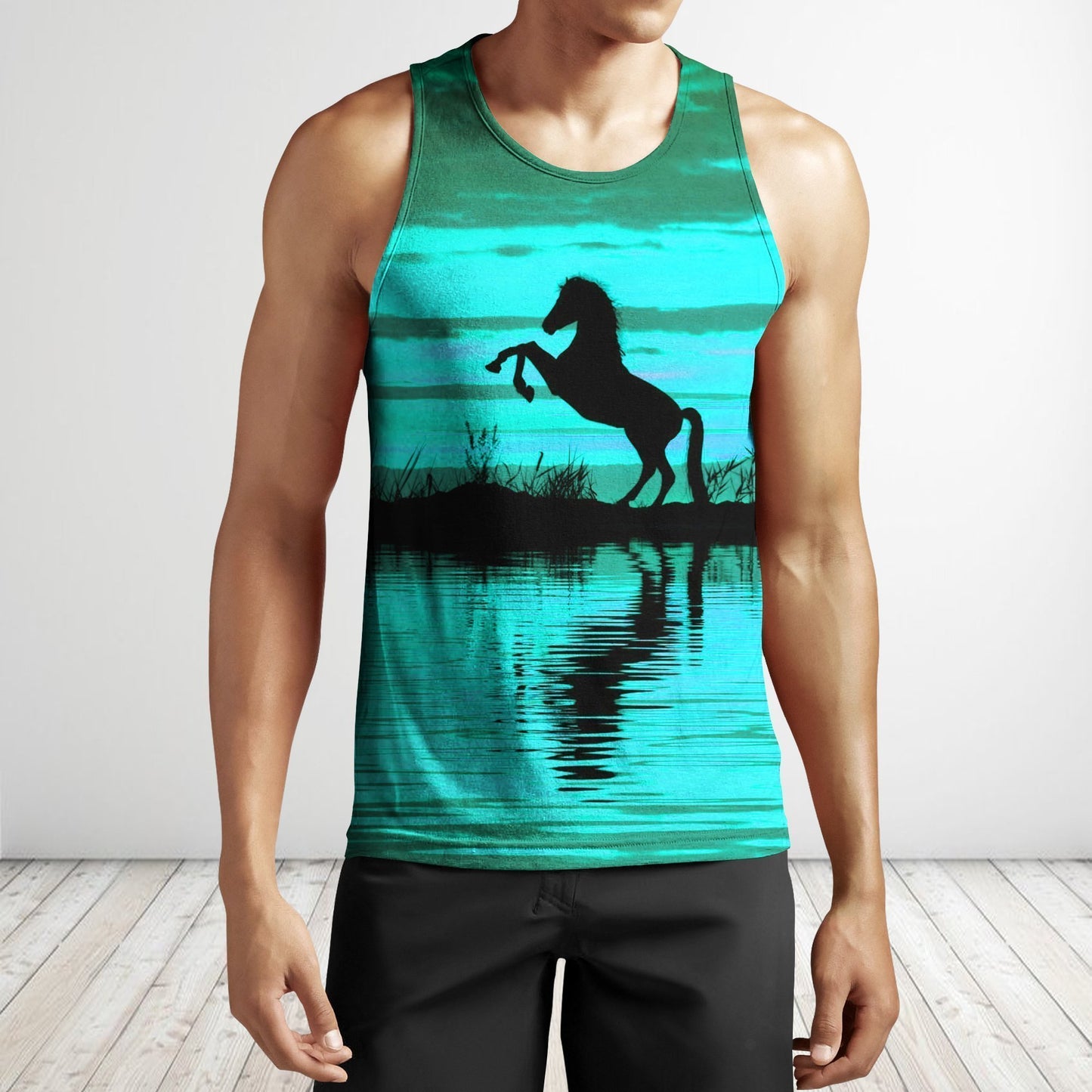 3D All Over Print Silhouette Hourse Shirts 1-Apparel-Phaethon-Tank Top-S-Vibe Cosy™