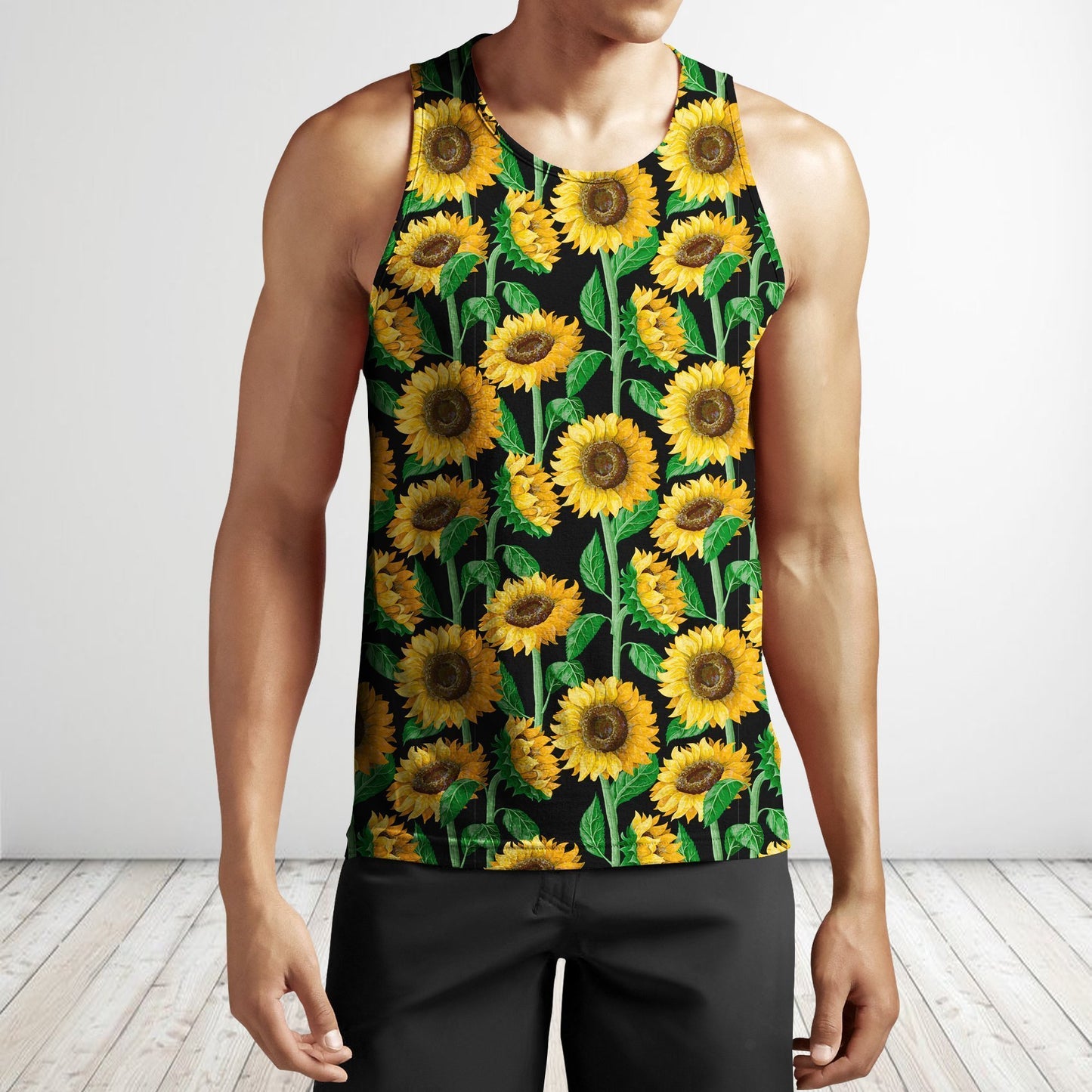 3D All Over Printing Sunflowers Shirt-Apparel-Phaethon-Tank Top-S-Vibe Cosy™