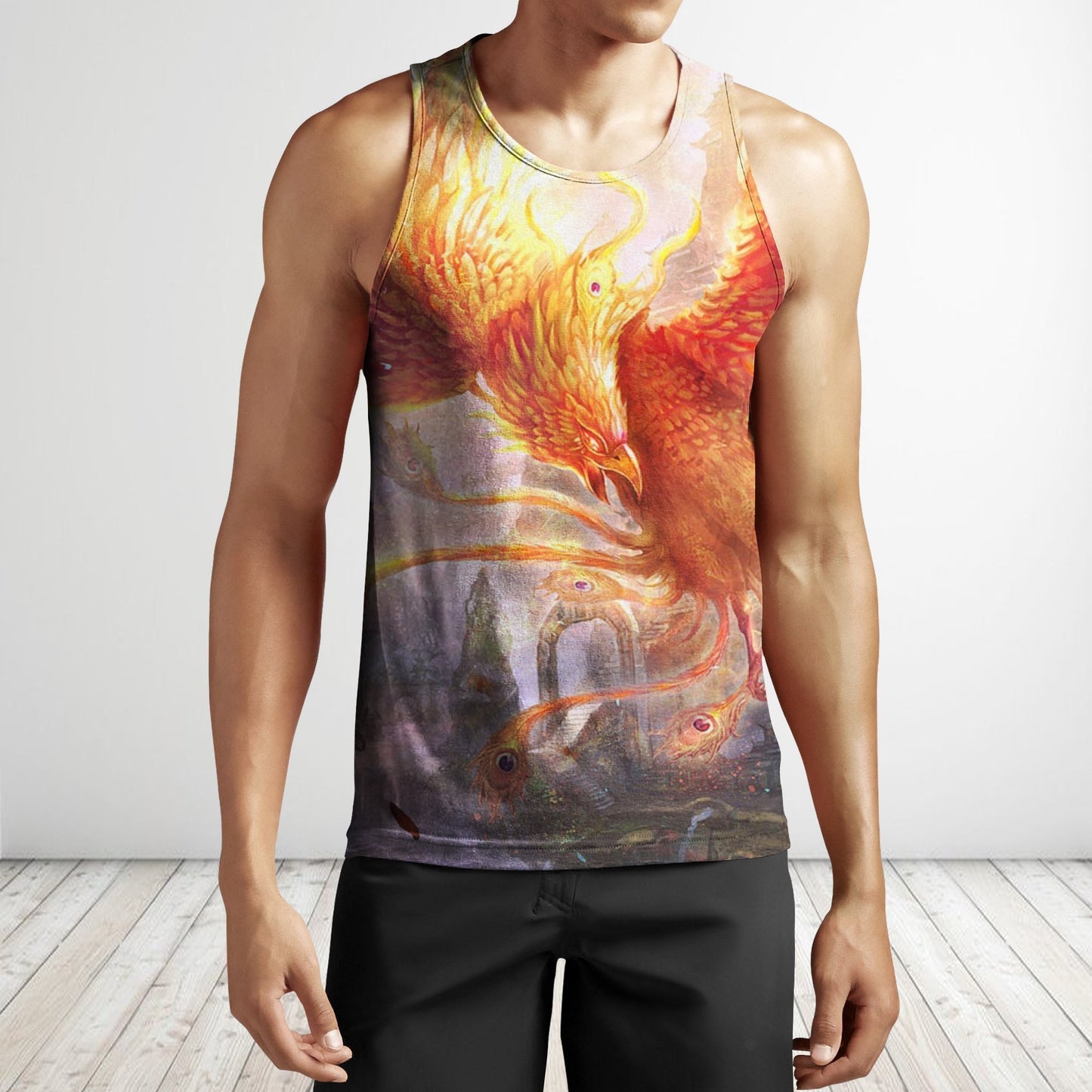 Surrealist Phoenix 3D All Over Printing Shirts-Apparel-Phaethon-Tank Top-S-Vibe Cosy™