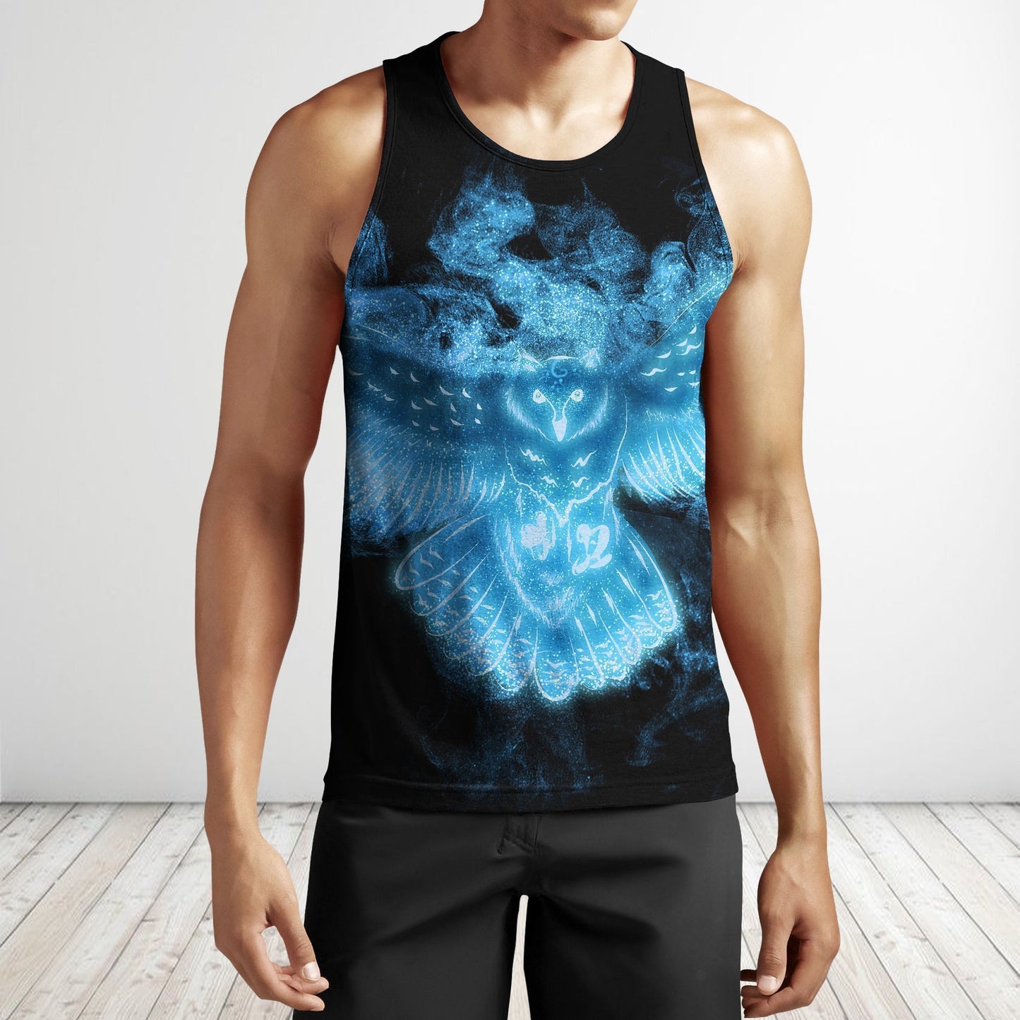 3D All Over Printing Owl Ice Hoodie-Apparel-Phaethon-Tank Top-S-Vibe Cosy™