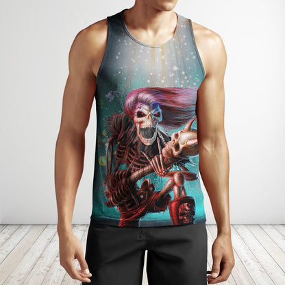 Music Is My Life And Skull Is My Love PL212-Apparel-PL8386-Tank Top-S-Vibe Cosy™