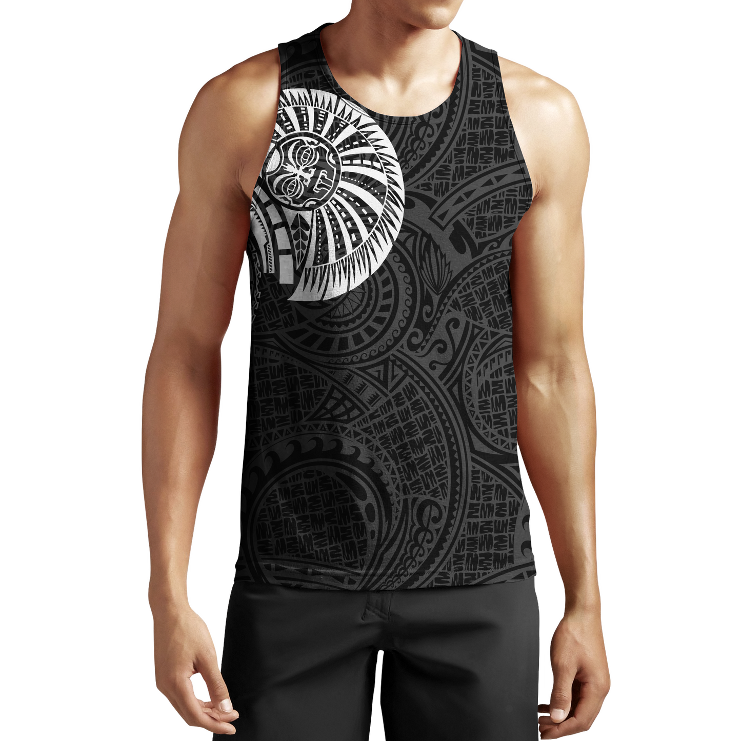 American Samoa active special 3d all over printed shirt and short for man and women JJ100106 PL-Apparel-PL8386-Tank top-S-Vibe Cosy™