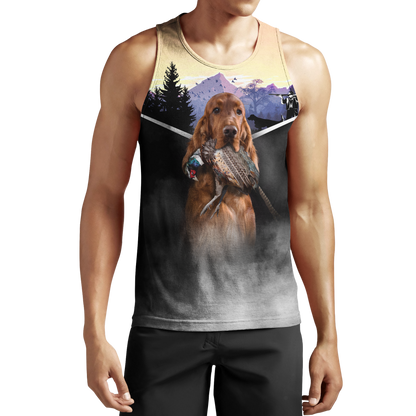 Pheasant Setter Hunting 3D All Over Printed Shirts For Men And Women JJ080203-Apparel-MP-Tank Top-S-Vibe Cosy™