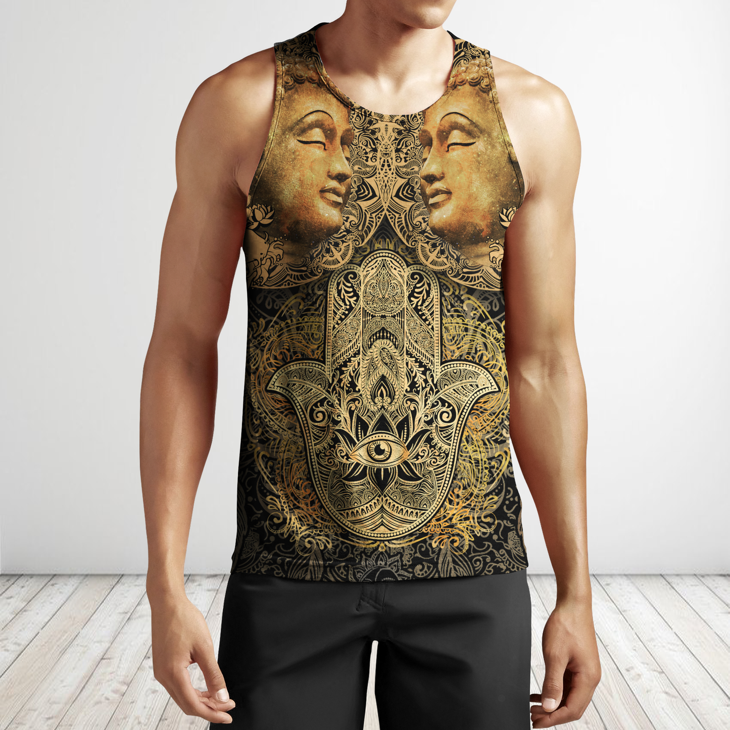 3D All Over Print Buddha Hoodie-Apparel-GP Art-Tank Top-S-Vibe Cosy™