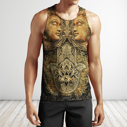 3D All Over Print Buddha Hoodie-Apparel-GP Art-Tank Top-S-Vibe Cosy™