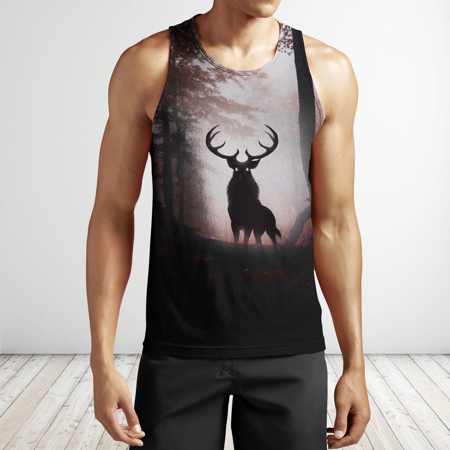 All Over Print Deer Shadow-Apparel-Phaethon-Hoodie-S-Vibe Cosy™