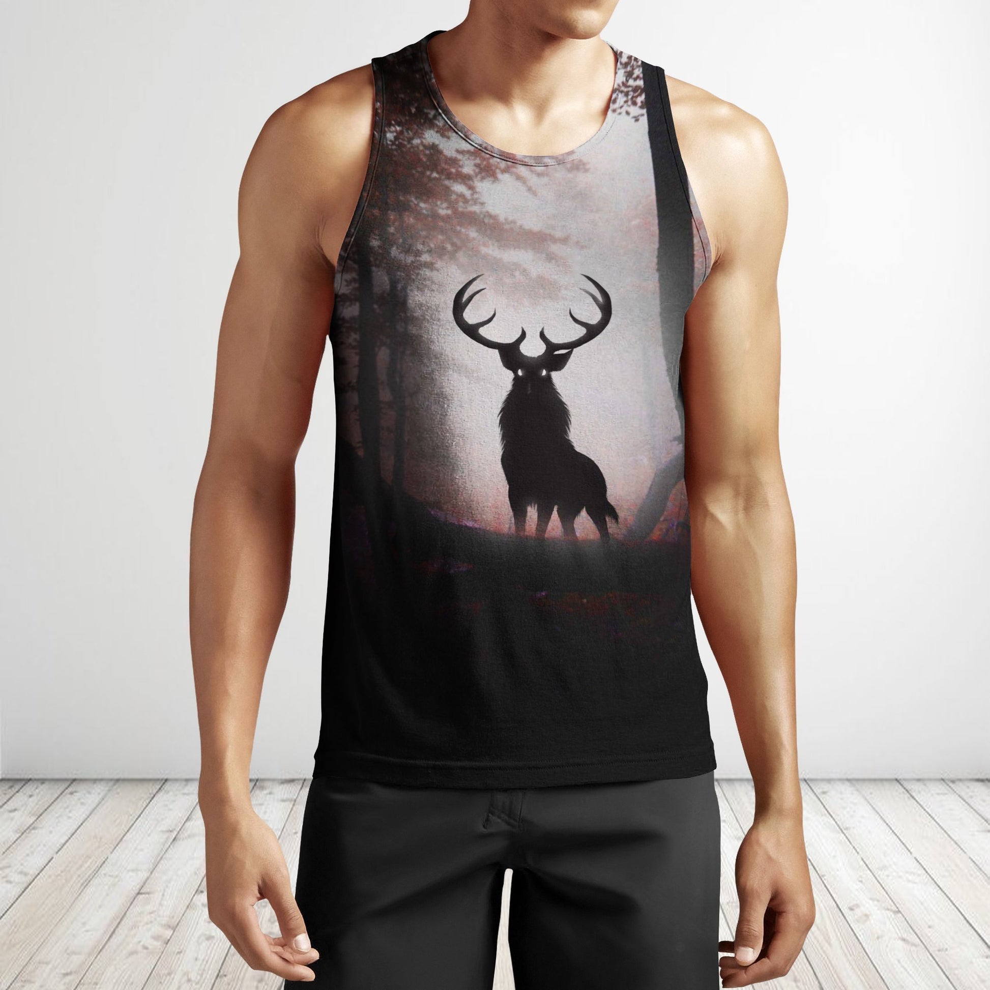 All Over Print Deer Shadow-Apparel-Phaethon-Hoodie-S-Vibe Cosy™