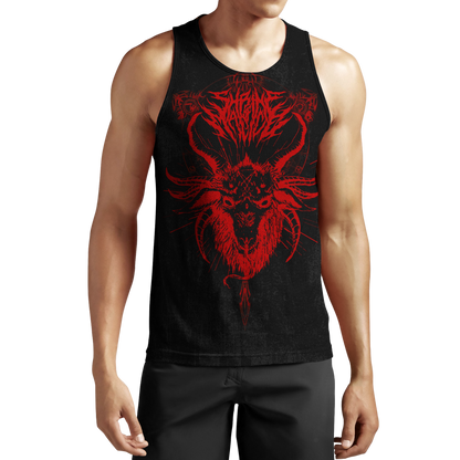 Satanic Devil All Over Printed Hoodie JJ290201-Apparel-MP-Tank Top-S-Vibe Cosy™